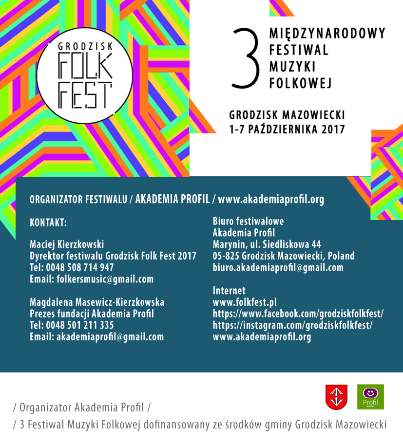 Grodzisk Folk Fest 2017 – termin festiwalu