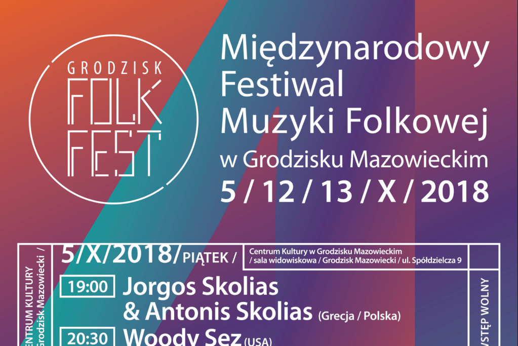 Grodzisk Folk Fest 2018 – plakat festiwalowy